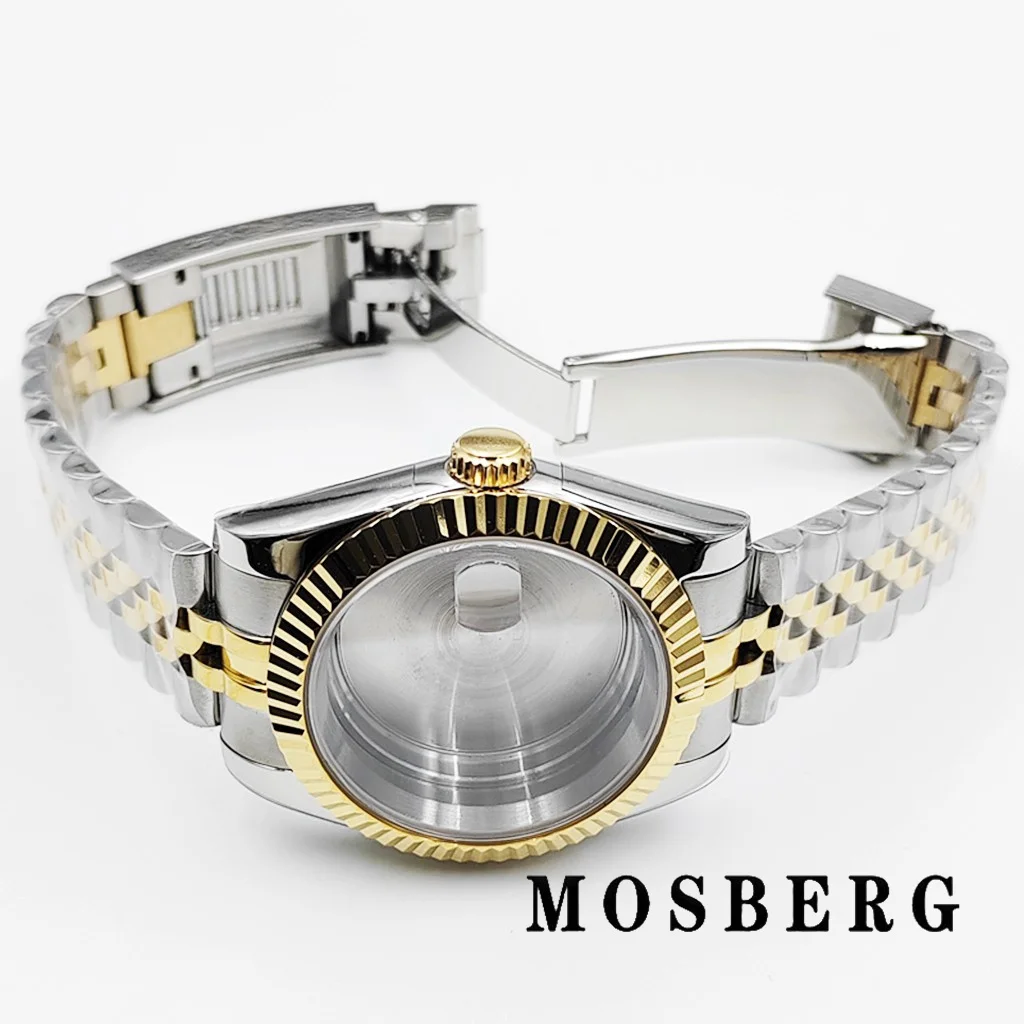 39 مللي متر 36 مللي متر NH35 ساعة حافظة الفولاذ المقاوم للصدأ الياقوت الزجاج ل NH35 NH36 ETA2824 ST2130 Miyota8215 8205 حركة ملحق جزء