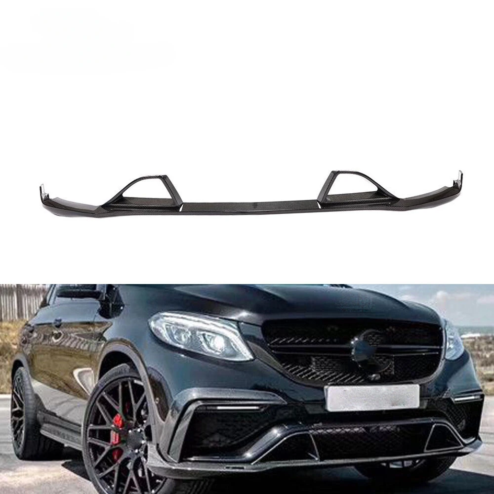 

Modify Luxury GLE Class Carbon Fiber Car Bumper Lip for Mercedes Benz GLE63 AMG S Sport Utility 4-Door 2015-2019