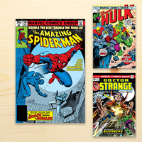 Daredevil The Man Without Fear Comic Book Poster Amazing Spider Man Hulk Cartoon Movie Art Canvas Painting Superhero Wall Art