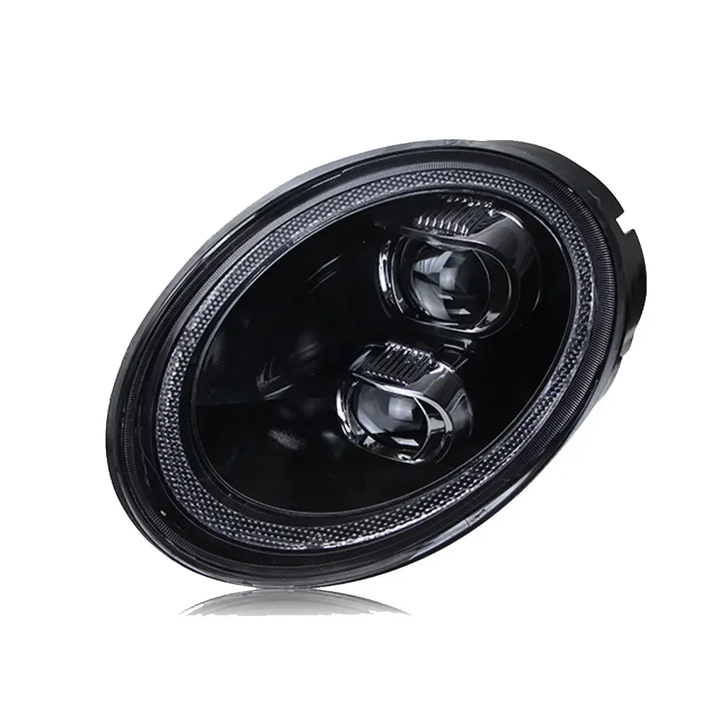 اكسسوارات السيارات لشركة فولكس فاجن بيتل 2006-2012 المصابيح الأمامية جميع LED المصباح DRL رئيس مصباح مع إشارة دوران متتابعة إضاءة السيارات