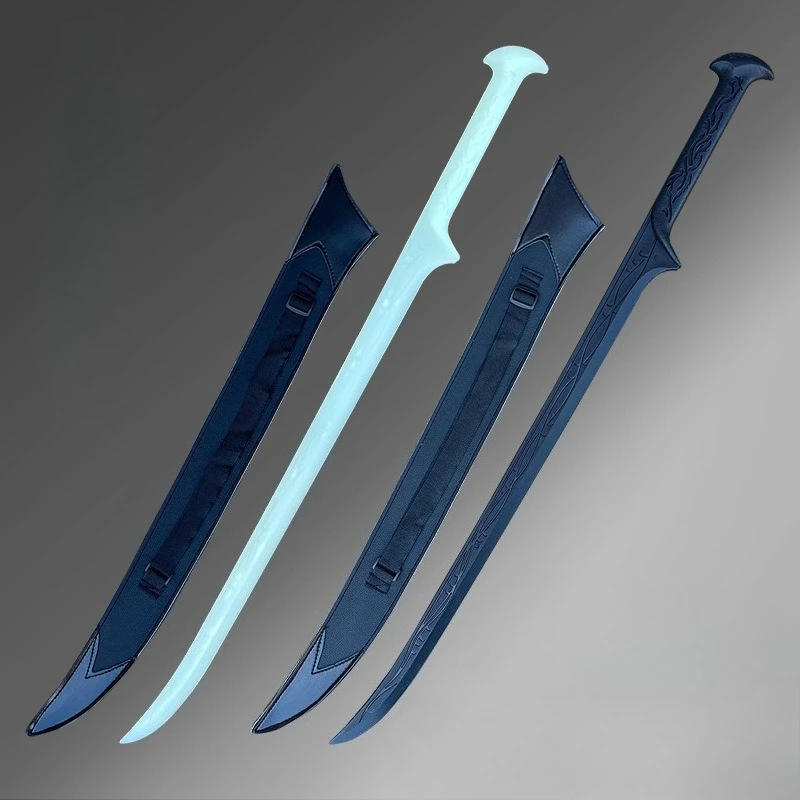 

94cm/37in Noctilucent Elf King Sword With Leather Case Cosplay Game Peripherals Plastics Model Props Ornaments Luminous Toy Gift