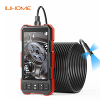 5'' Screen Industrial Endoscope Camera HD1080P Single Dual Triple Lens HD1920P 5.0MP Autofocus 15M Pipe Inspection USB Borescope