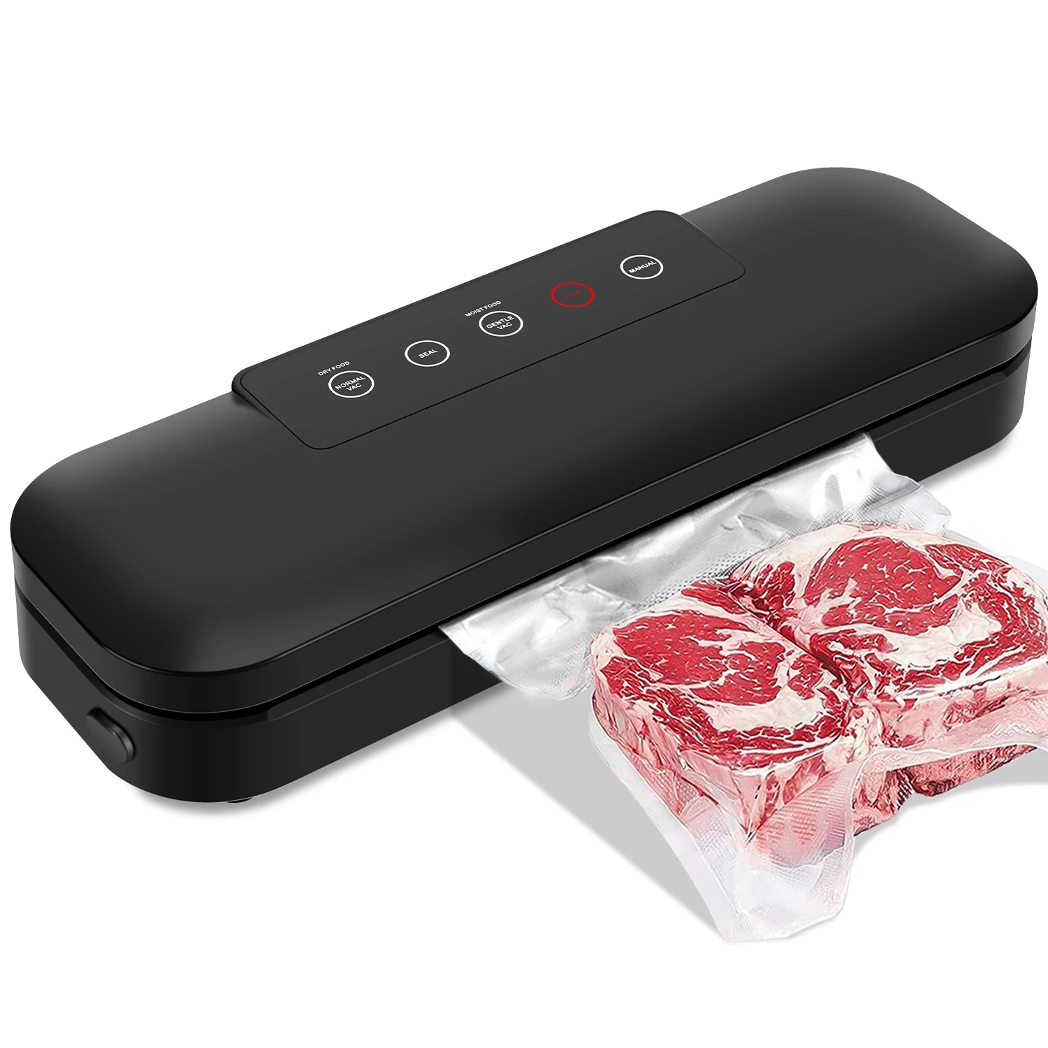 

Hot New Mini Home Electric Plastic Vacuum Sealer Semi-Automatic 4 in 1 for Wet and Dry Food Household Top Seller