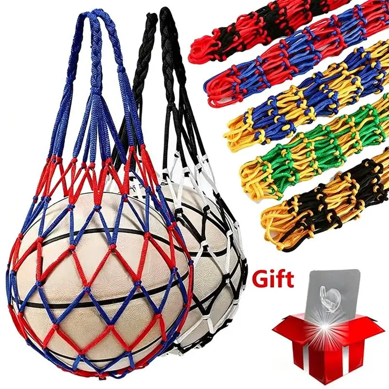 Basketball Net Bag Thick Woven Net Basketball Storage Durable Nylon Training Net Bag for all kinds of balls 