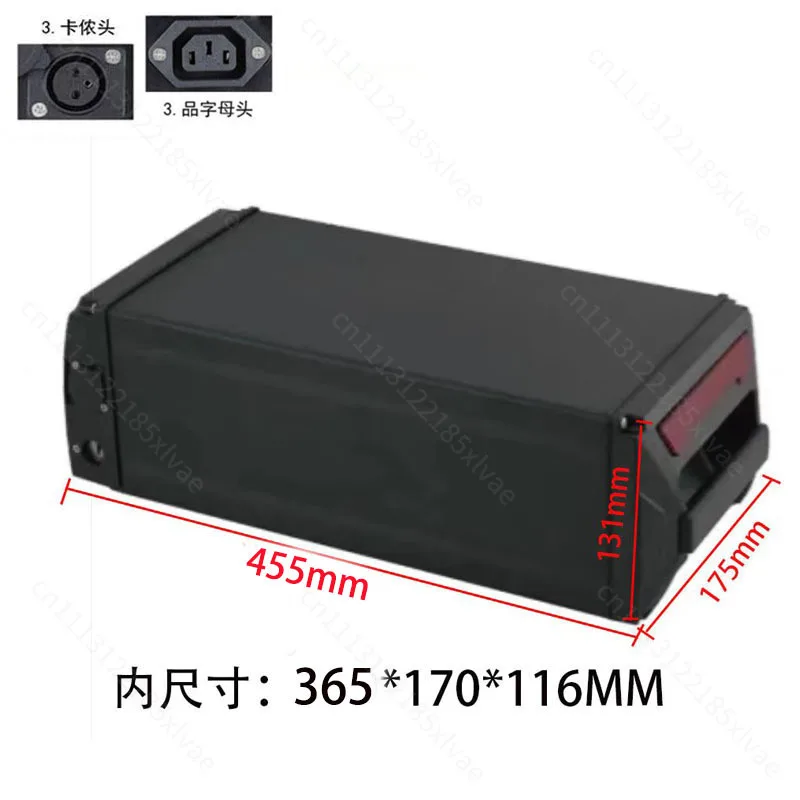 Electric vehicle rear battery box rear tail frame battery box folding bicycle lithium battery shell box