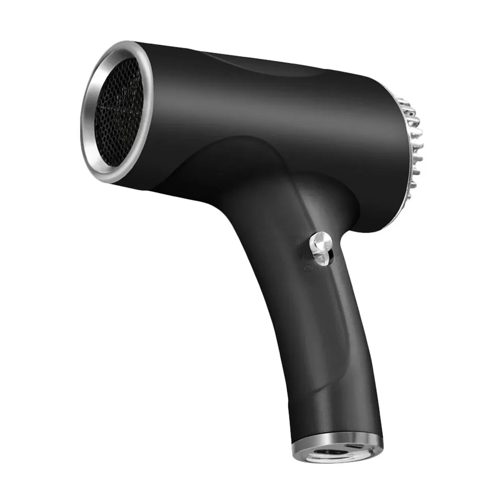 

Portable Hair Dryer 2600mah Cordless Anion Blow Dryer 40/500W USB Rechargeable Powerful 2 Gears for Travel Home Dormitory