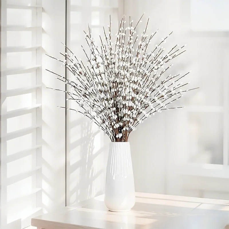 

7 Pcs Jasmine Artificial Spring Flowers Fake Flowers Wedding Diy Flowers Home Room Decoration Plant Vase Dining Table Party