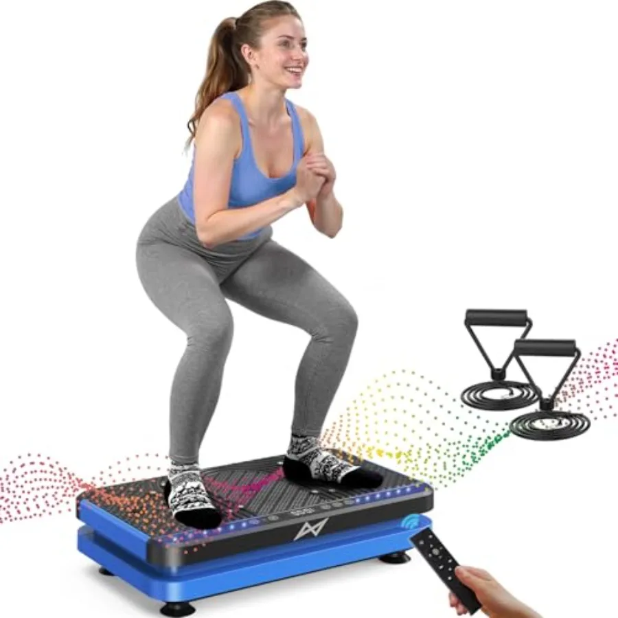

AXV Vibration Plate Fitness Platform Exercise Machine Vibrating Shaking Full Body Shaker Workout Vibrate Stand Shake Board Spor