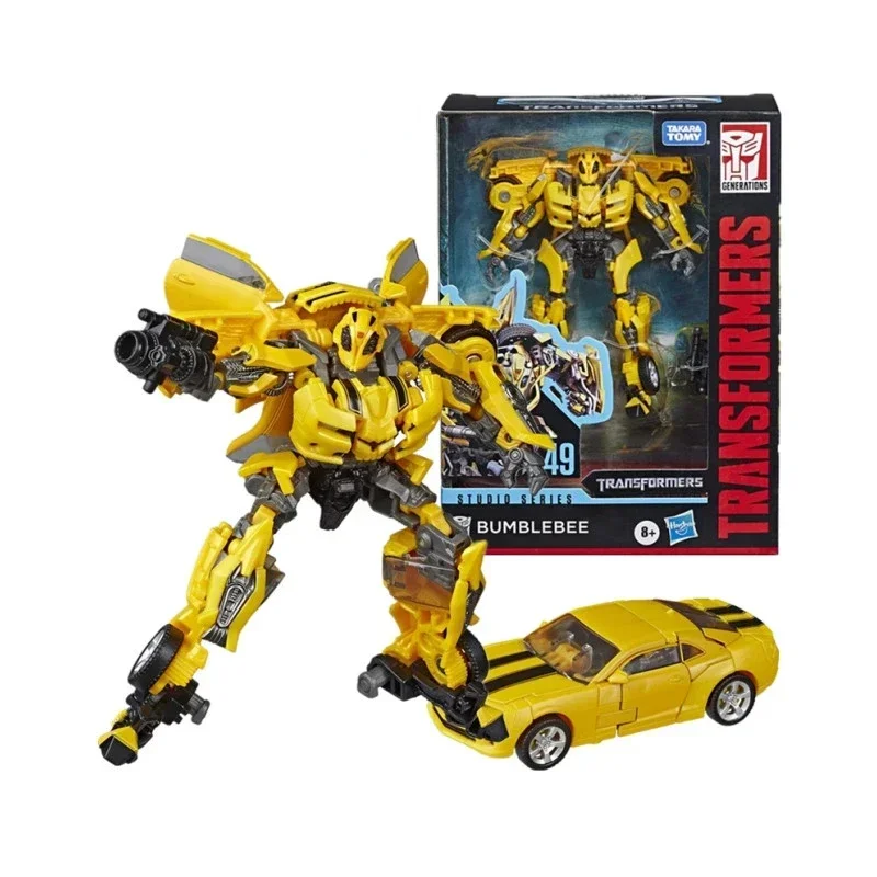 Original Takara Tomy Hasbro Transformers Studio Series Deluxe Class Movie SS49 Bumblebee Car Toys Transformers Toys for Children