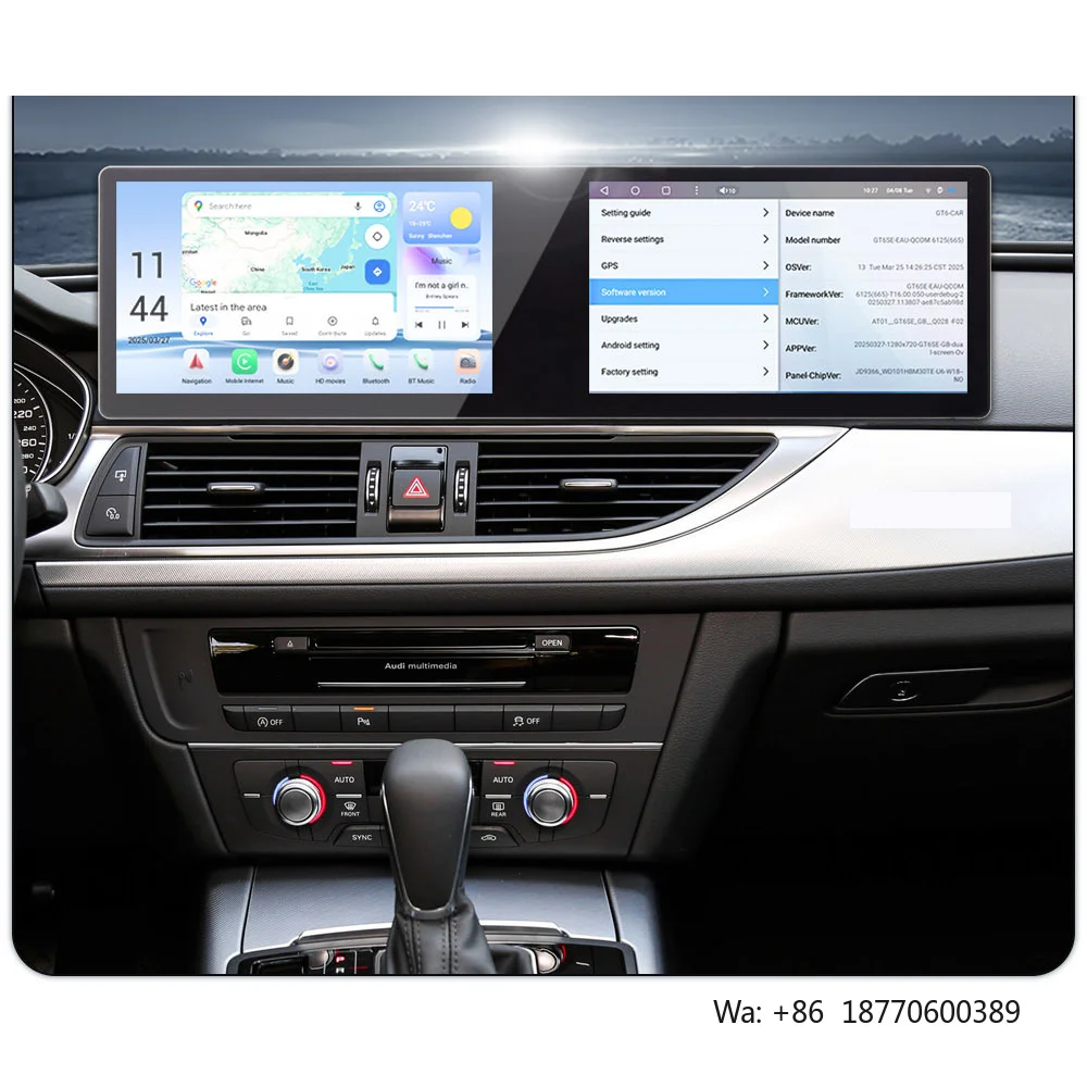 

New 10 Inch Dual Screen 4G Full Network Wireless Carplay Intelligent Car Navigation System