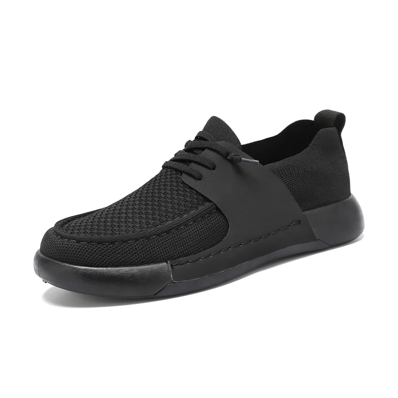 

Breathable and versatile fly woven shoes, plus size motorcycle shoes