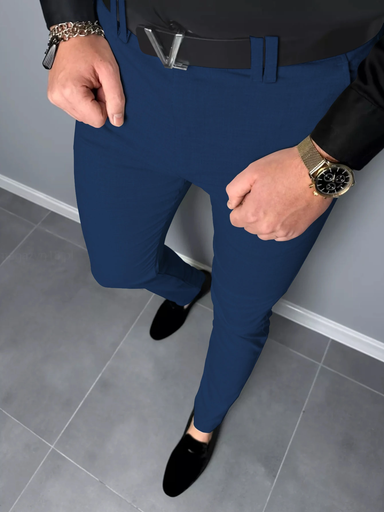 Pantalones casuales para hombre, ropa de viaje diaria, cómoda de temporada, Color sólido, pantalones de pierna recta ajustados regulares