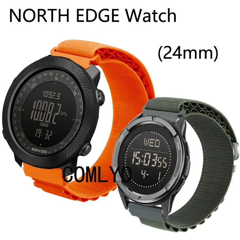 North Edge ALPS APACHE 3 50mm 스트랩, 나일론 소프트 팔찌 밴드, 여성 남성 벨트