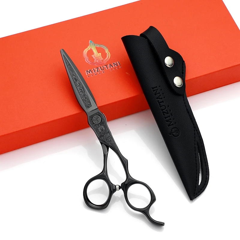 MIZUTANI-Tijeras de peluquero profesionales, 6,0/6,5 pulgadas, doradas, VG10, máquina de corte de pelo, novedad