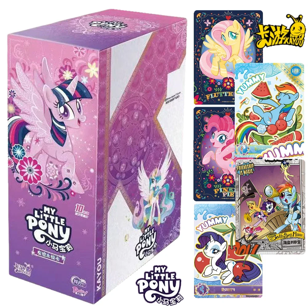 

Genuine Kayou My Little Pony Card For Children Princess Cute Party Rainbow Dash Applejack Limited Game Collection Card Kids Toys