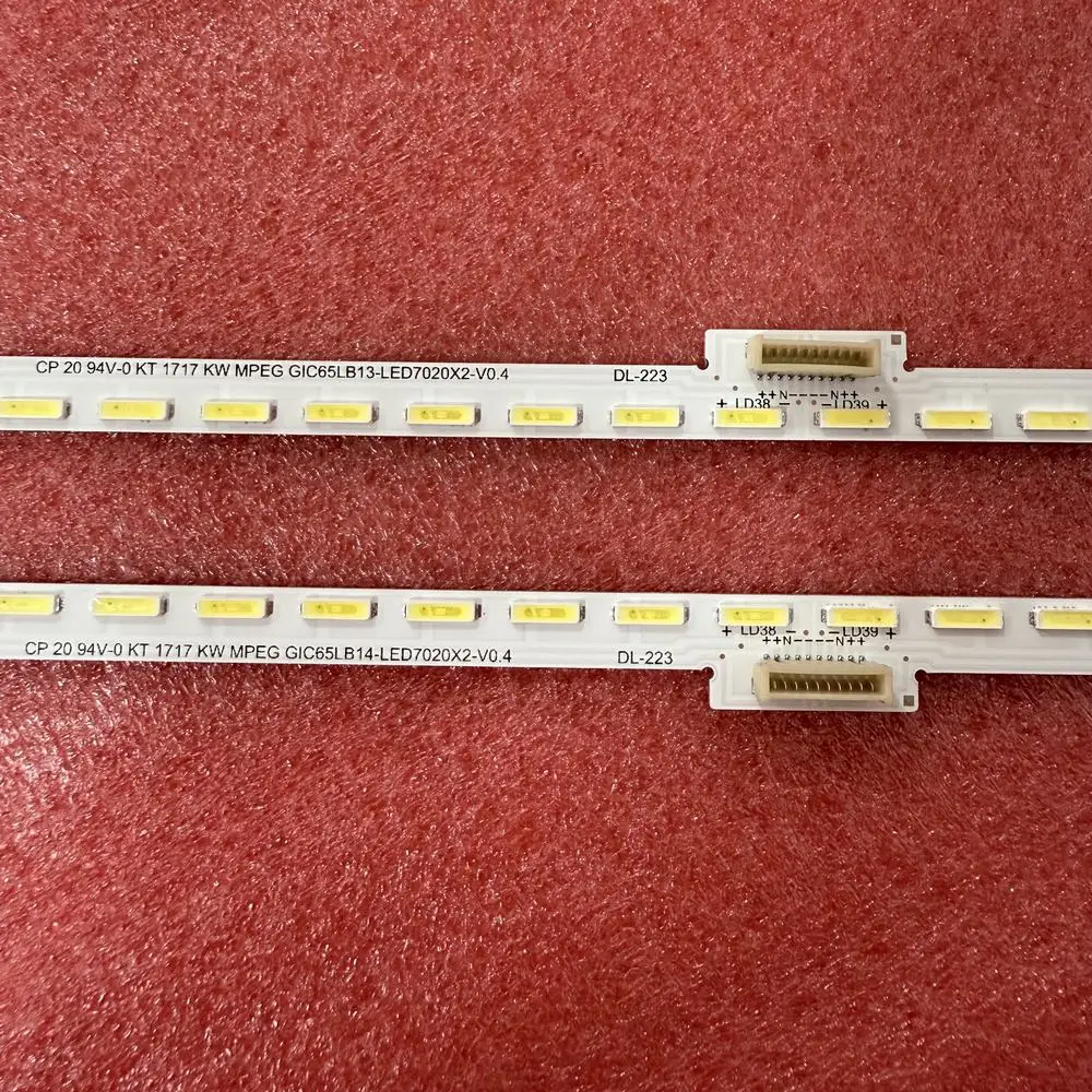 LED شريط إضاءة خلفي لتوتوشيبا U65S7906 65U7600C TCL 65C1US L65C1-UDG GIC65LB13-LED7020X2 STQ650A26-72 #5