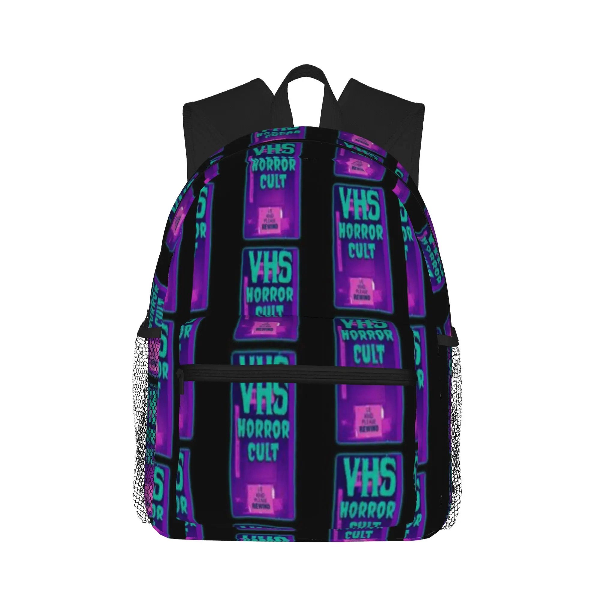 Retro VHS horror cult movie fan  Casual Backpack for Students and Adults Travel backpack