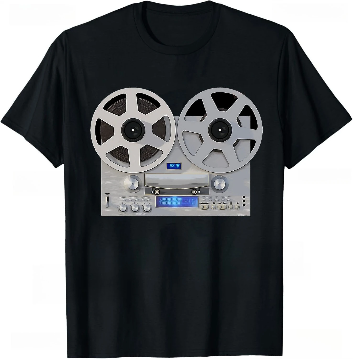 Volume VU Meter Vintage Men T-shirt Audio Engineer Recording Crew Neck Summer  Women Short Sleeve Casual Top Aesthetic Clothes - view 5