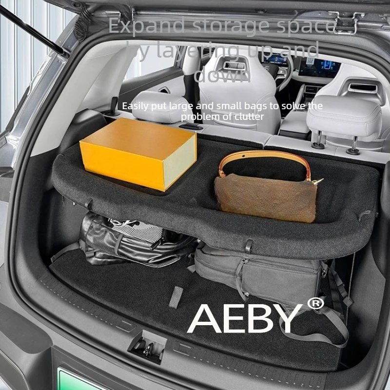

AEBY For BYD Atto 2 Smart Driving Editio 2024-2025 Trunk Organizer & Sun Shade Board,Trunk Cargo Cover,Cargo Area Divider Shelf