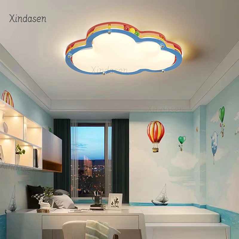 

Детский потолочный светильник в форме облака, светодиодная люстра для детской комнаты, спальни, учебной комнаты, для мальчиков и