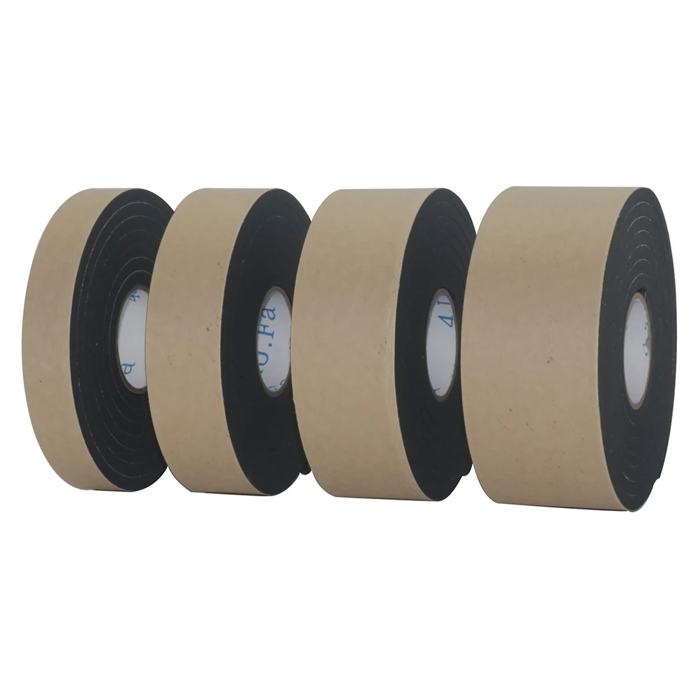 Stoßdämpfendes Klebeband, Schaumstoff-Pufferband, Schalldämmband, einseitiges EVA-Schwammband, Länge 2 m, Breite 5/4/3/2 cm, 5 mm dick