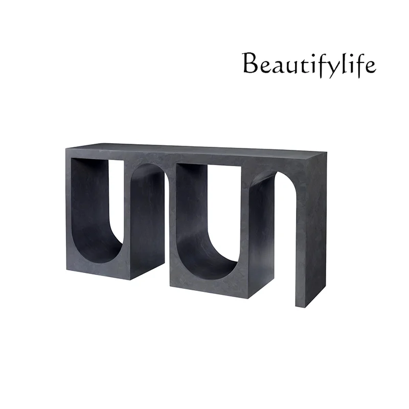 

Italian Entrance Terrace Modern Simple Roman Arch Hotel Corridor Creative Side Cabinet Aisle Cabinet