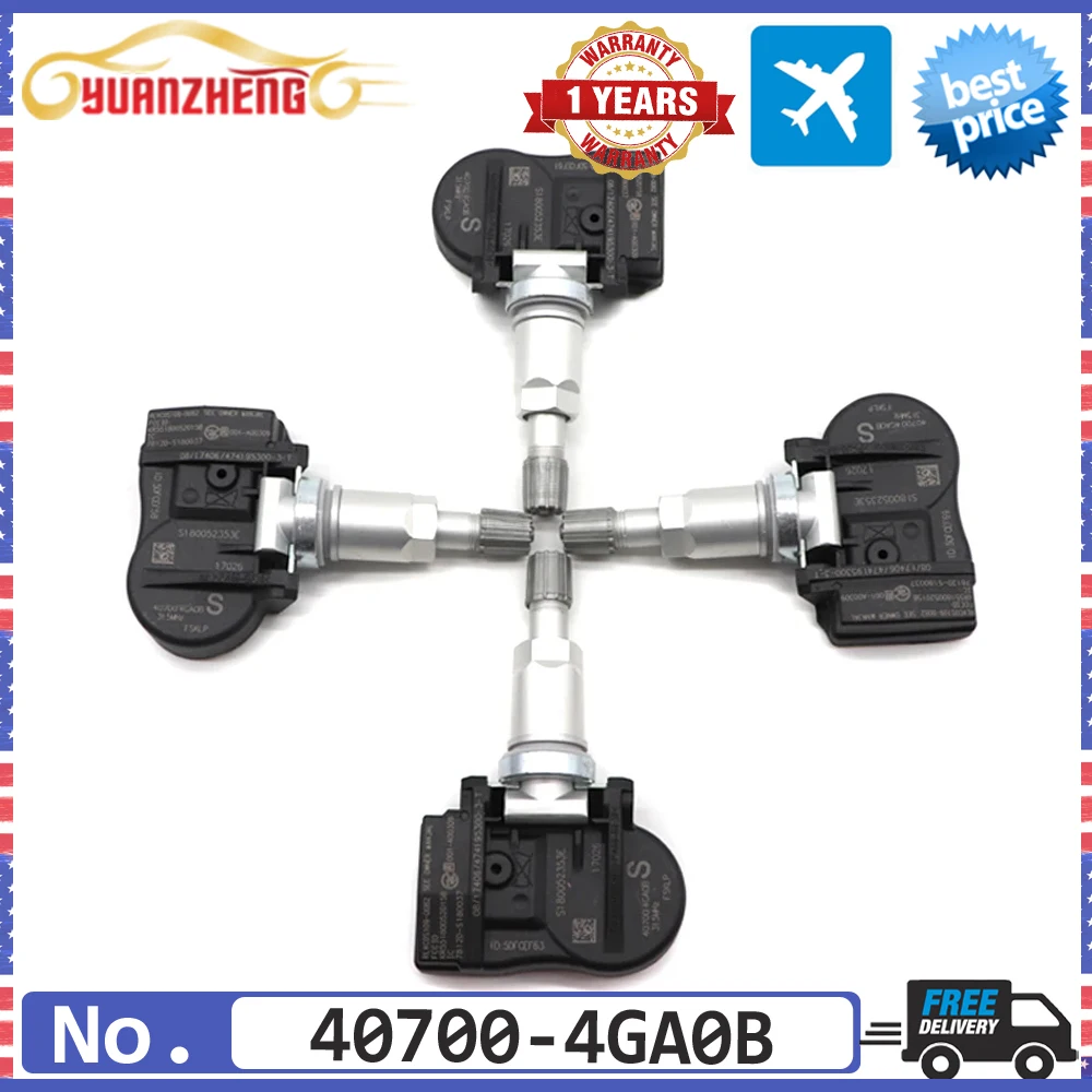 Новая система контроля давления в шинах, датчик TPMS 40700-4GA0B для Nissan Infiniti Q50 3.5L 3.7L 2014-2016 315 МГц 40700-4GA0A
