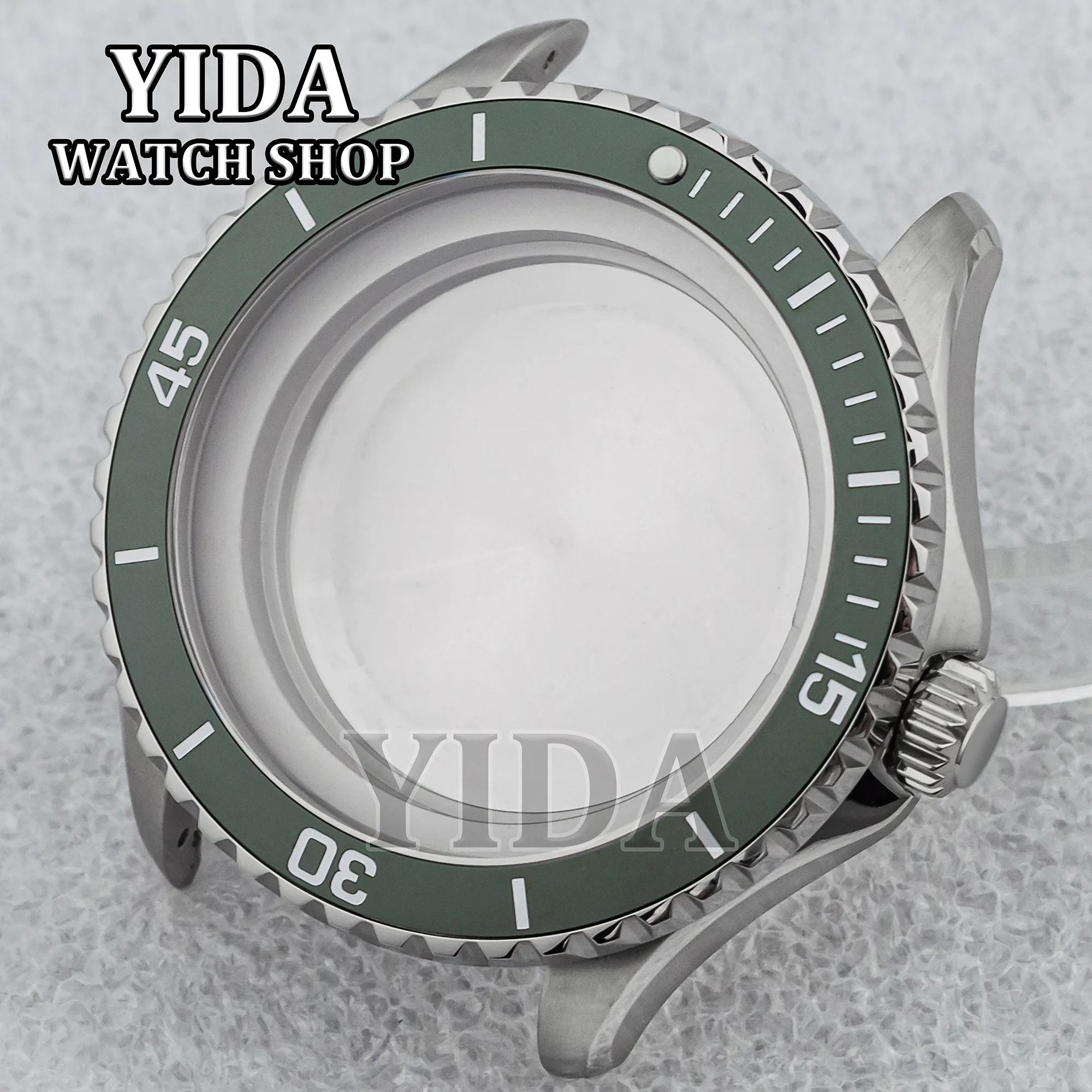 

44MM NH35 Case Stainless Steel Watch Parts Sapphire Glass Waterproof Modification for NH36 Automatic Movement Replacement