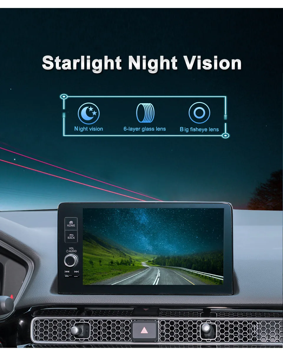 180 ° 1080P Auto-Rückfahrkamera für Ford Focus 2 MK2 Mondeo MK4 S-Max C-Max Kuga MK1 Fiesta MK7 Rover Range Freelander 2 – Detail 6