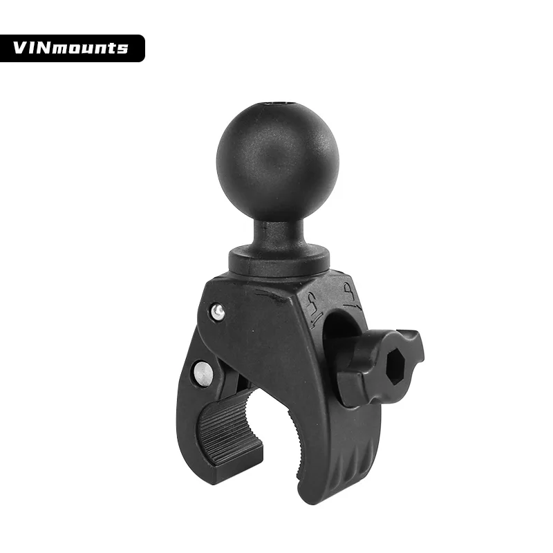 

Motorcycle Handlebar Clamp Compatible with RAM Mounts C Size 1.5'' Ball Double Socket Arm for Gopro Garmin Action Camera Mount