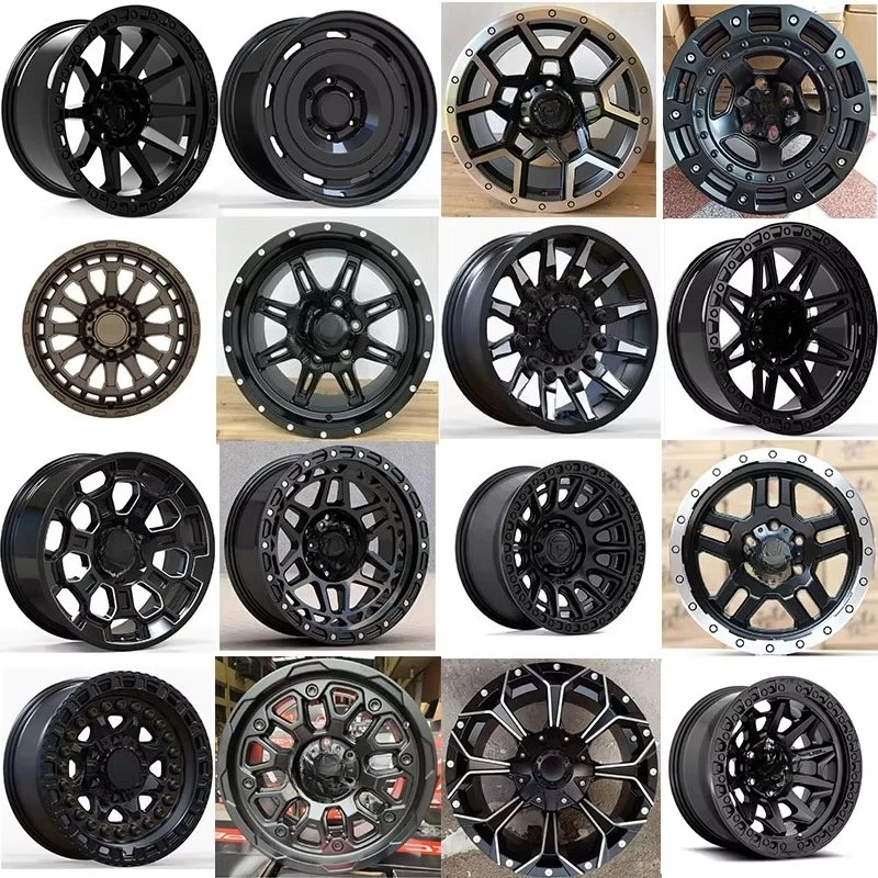 

for off-road vehicle modifications High quality cast wheels with black surface 8 width in aerospace-grade aluminum alloy