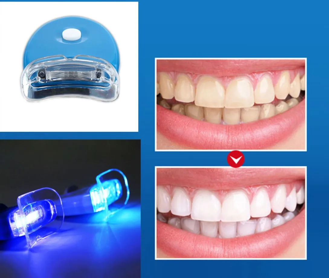 5PC LED Light Teeth Whitening Tooth Gel Whitener sbiancamento dei denti luce salute igiene orale Laser cosmetico bellezza salute bretelle