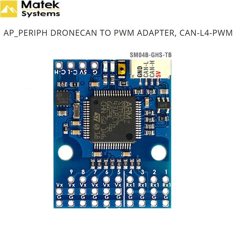 MATEK Mateksys AP_PERIPH DRONECAN TO PWM ADAPTER, CAN-L4-PWM