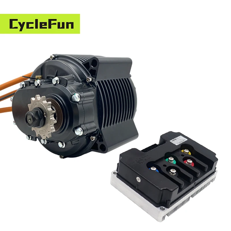 

NEW QS165 60H 10KW V3 Mid Drive Motor with Fardriver 72V ND721000 84V ND841000 96V ND961000 Controller Hall Version Motor Kit