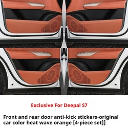 For Deepal S7 Car Door Anti Kick Pad Door Panel Leather Protective Pad Car Interior Modification Accessories