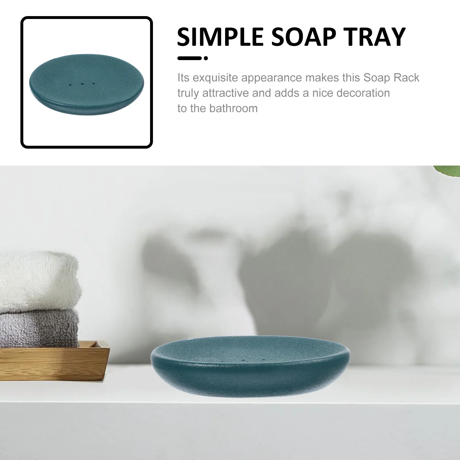 

Ceramic Soap Dish Stylish and Functional Soap Dish Storage Keeps Countertop Tidy Best for Bathroom Toilet Organization