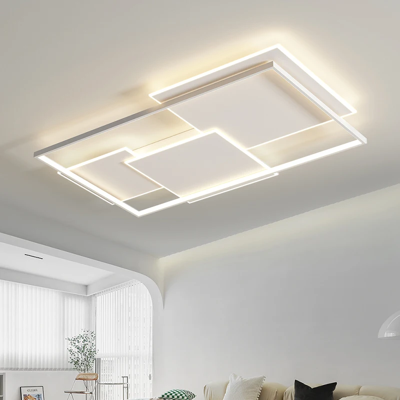 Minimalist Block Living Room Ceiling Main Light Fixture Whole House Package Combination