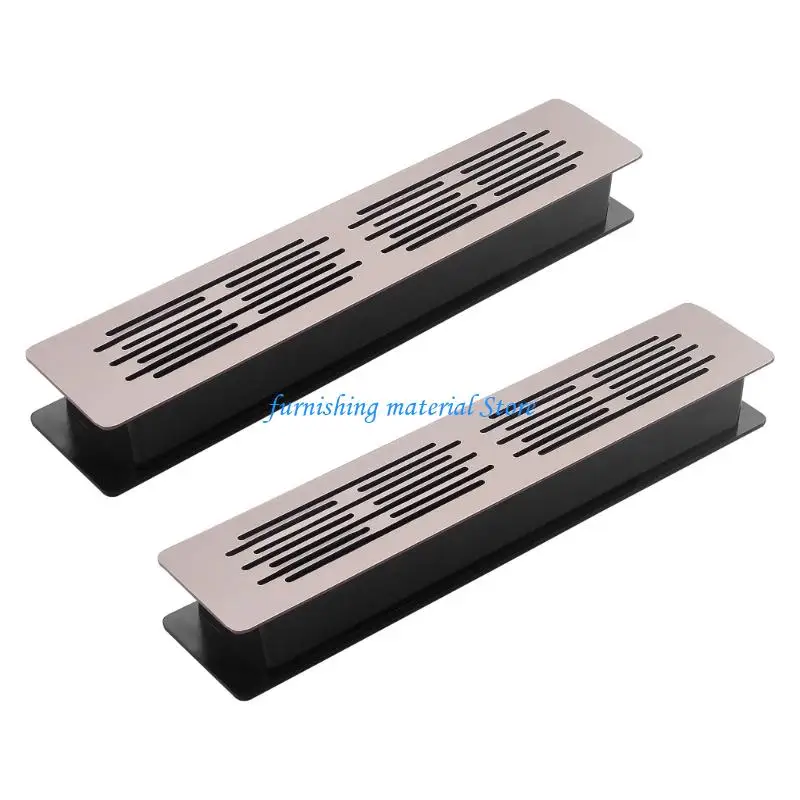 Y5GD 2Pcs Furniture Double Layer Air Vent Ventilation Grille Wardrobes Fitting