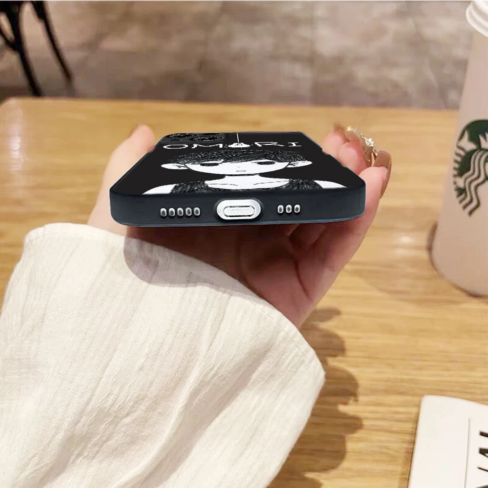 FOR iPhone12 Flame Hot Omori rpg game Phone Case FOR iPhone 11 12 iphone 13 Pro 8 7 Plus X 14 SE XR 11 12 Pro mini XS MAX Cover