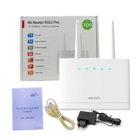 4G CPE Wireless Router 300Mbps LTE Router 3G 4G SIM Wifi Router with RJ45 WAN LAN Port High Speed External Antenna 10 User