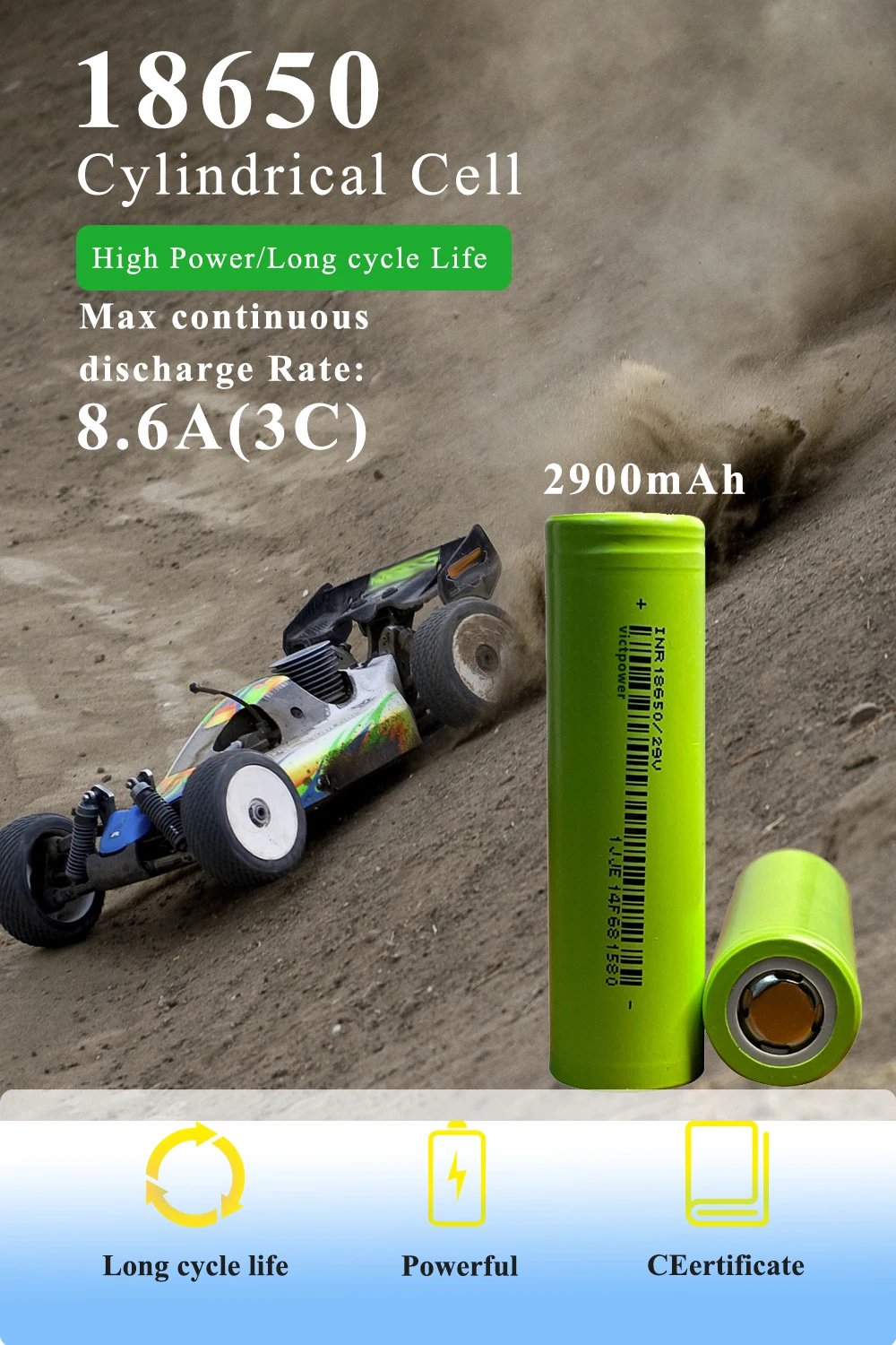 

18650 lithium akku Rechargeable Lithium Batteries 2900mAh 29V baterias 3.6V батарейка 18650 Screwdriver battery סוללות נטענות