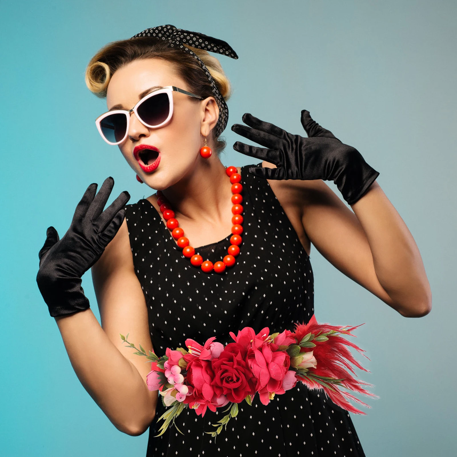 

1 Piece Flower Waistband Soft Fabric Bride Waist Belt Fashion Decorative Belt for Wedding Accessories Women Rose Waistband