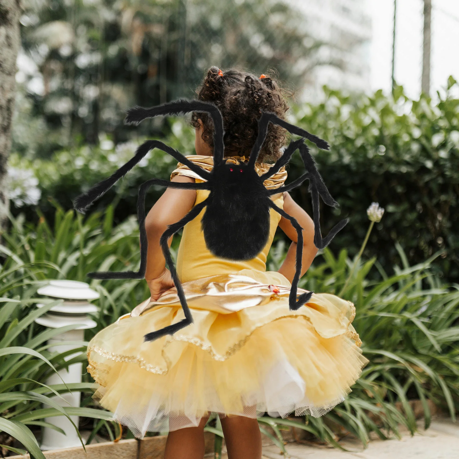 

Halloween Large Giant Spider Costume Fake Hairy Spider Adjustable Straps Halloween Party Cosplay Outdoor Decoration
