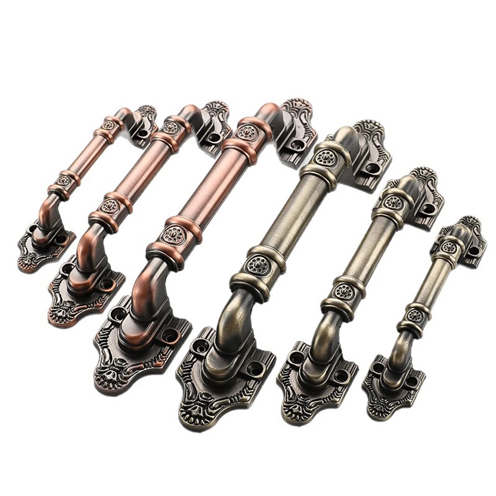 

Прочная ручка для дверцы шкафа из алюминиевого сплава с отделкой под античную красную бронзу для мебели и выдвижных ящиков, межцентровое расстояние 96 мм