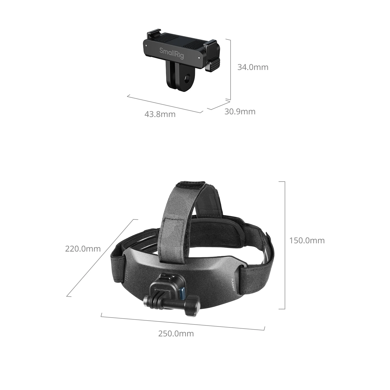 SmallRig Kopfbandhalterung für DJI Osmo Action 6 / Nano für Angeln, Bootfahren, Radfahren, POV-Videoaufnahmen, Ein-Schritt-Halterung 6304 – Detail 2
