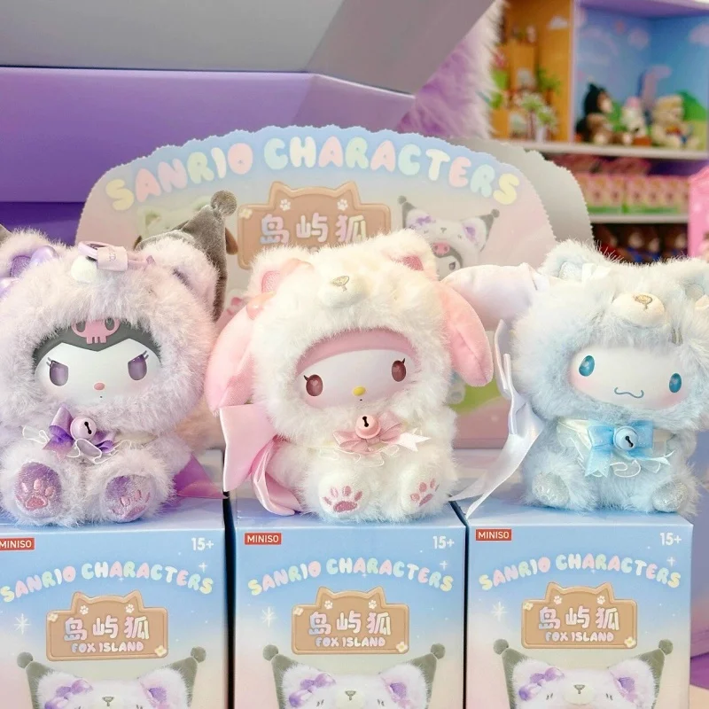 

Игрушки-сюрпризы Sanrio Characters из серии Fox Island: виниловые фигурки, брелоки Hello Kitty, Kuromi, Cinnamoroll, плюшевые куклы-подвески, подарок