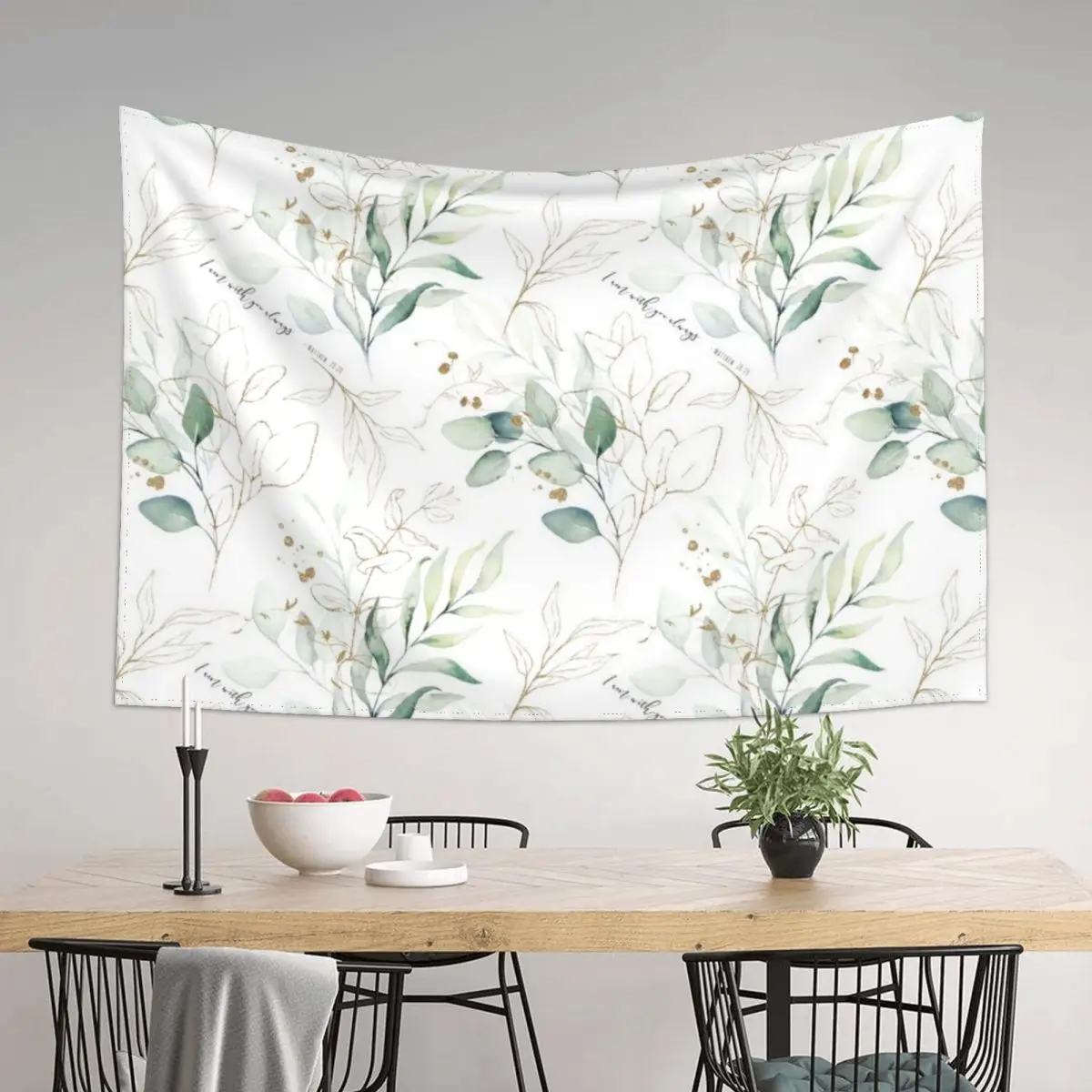 

I am With You Always Matthew 28:20 Tapestry Room Decor Aesthetic Wall Mural Tapestry