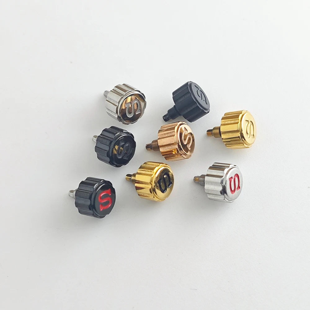 Hochwertige Uhrenkrone 3 Stile Passend für NH35 NH36 Uhrwerk Zubehör Uhrenkrone mit Graviertem S-Logo Herrenuhren – Detail 4
