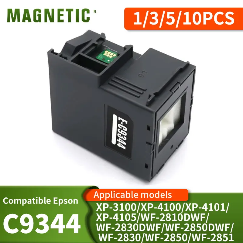 compatibility C9344 C12C934461 E-C9344 Maintenance Box Tank For Epson Expression Home XP-3100/XP-4100/XP-4101/XP-4105 Printers