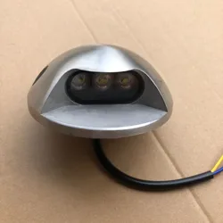 2W 3W 100MM 120MM LED Outdoor Waterproof Underground Light Installation Buried Stainless Steel Bridge Floor Trestle Side Lamp
